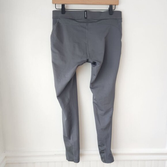 Nike Pro Warm Grey Tights Baselayer Leggings Workout Running Men's L - Picture 3 of 9
